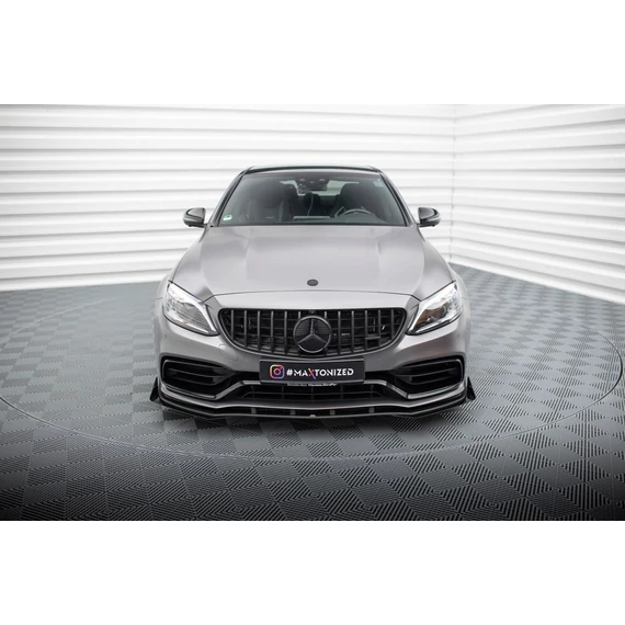 Street Pro Első Splitter + Flaps Mercedes-AMG C63 Sedan / Estate W205 Facelift