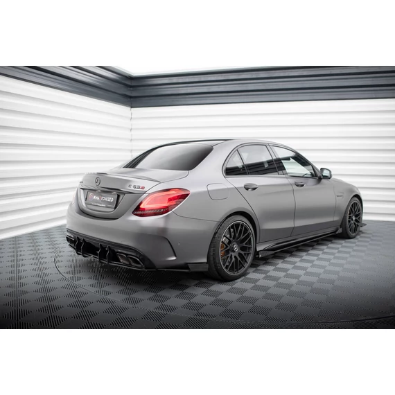 Street Pro Hátsó Oldalsó Splitter + Flaps Mercedes-AMG C63 Sedan / Estate W205 Facelift
