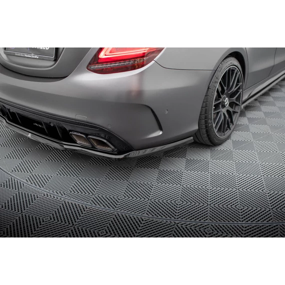 Központi Hátsó Splitter (with vertical bars) Mercedes-AMG C63 Sedan / Estate W205 Facelift