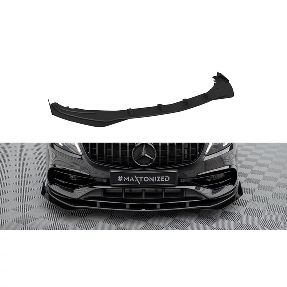 Street Pro Első Splitter + Flaps Mercedes-Benz A AMG-Line W176 Facelift