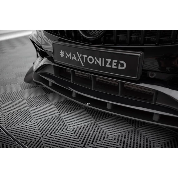 Street Pro Első Splitter + Flaps Mercedes-Benz A AMG-Line W176 Facelift