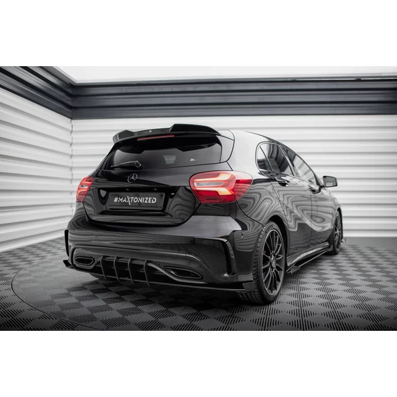 Street Pro Hátsó Oldalsó Splitter + Flaps Mercedes-Benz A AMG-Line W176 Facelift
