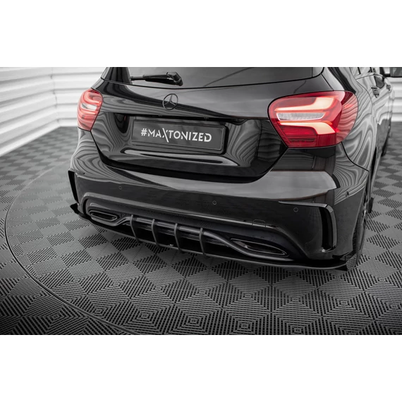 Street Pro Hátsó Oldalsó Splitter + Flaps Mercedes-Benz A AMG-Line W176 Facelift