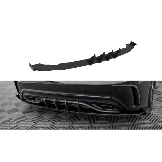 Street Pro Hátsó Oldalsó Splitter + Flaps Mercedes-Benz A AMG-Line W176 Facelift