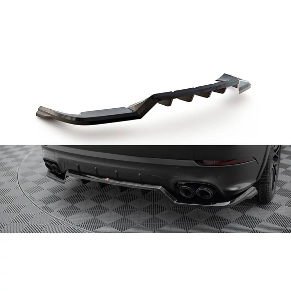 Központi Hátsó Splitter (with vertical bars) Porsche Cayenne Sport Design Mk3