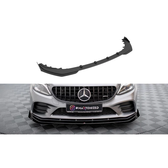 Street Pro Első Splitter + Flaps Mercedes-AMG C43 Coupe C205 Facelift