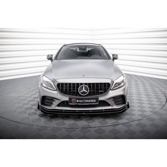 Street Pro Első Splitter + Flaps Mercedes-AMG C43 Coupe C205 Facelift