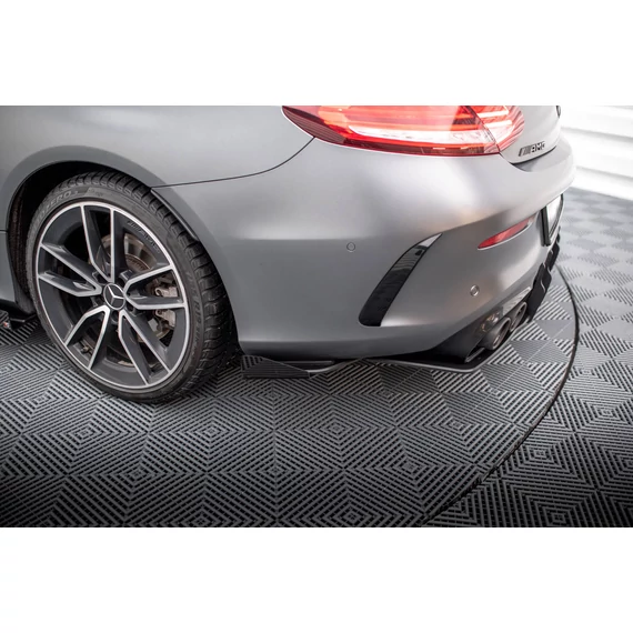 Street Pro Hátsó Oldalsó Splitter + Flaps Mercedes-AMG C43 Coupe C205 Facelift