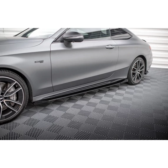 Street Pro Oldalsó szoknyák Diffúzorok + Flaps Mercedes-AMG C43 Coupe C205 Facelift