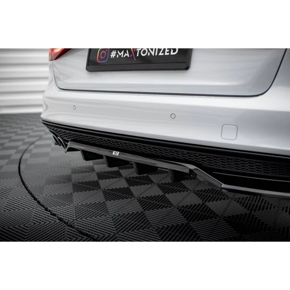 Központi Hátsó Splitter (with vertical bars) Audi A4 Competition B8 Facelift