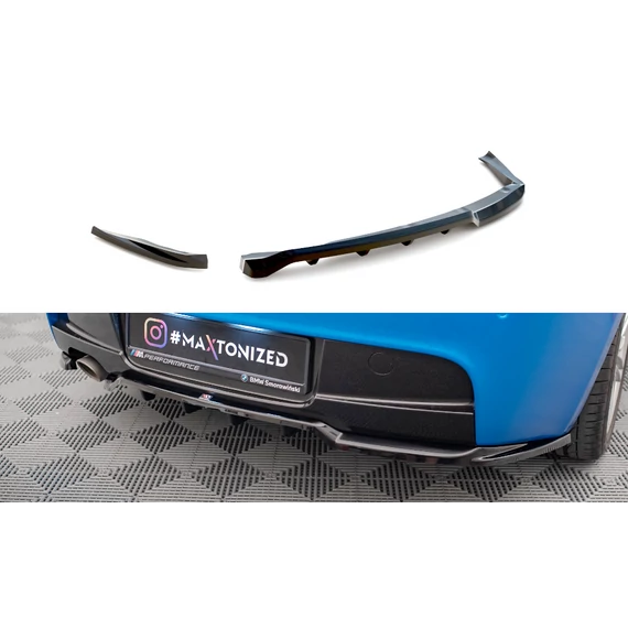 Központi Hátsó Splitter (with vertical bars) BMW 1 M-Pack E87 Facelift