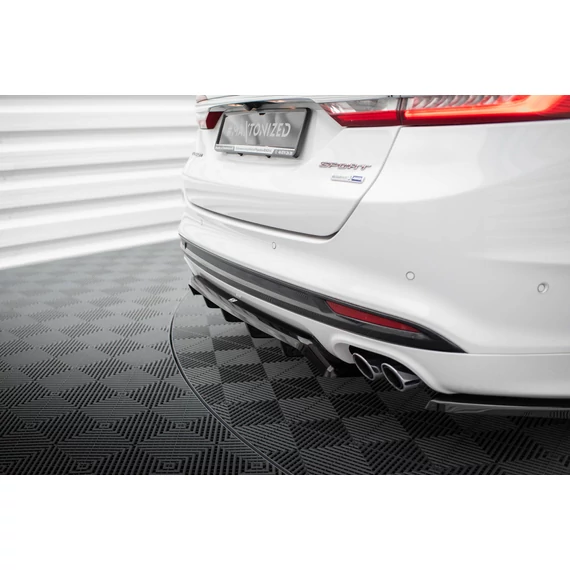 Központi Hátsó Splitter (with vertical bars) Ford Mondeo Sport Mk5 Facelift / Fusion Sport Mk2 Facelift