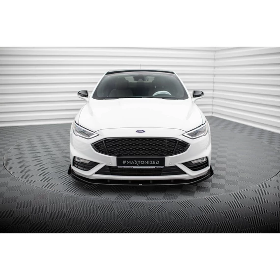 Street Pro Első Splitter + Flaps Ford Mondeo Sport Mk5 Facelift / Fusion Sport Mk2 Facelift