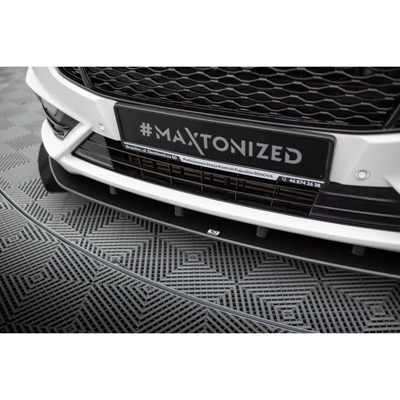 Street Pro Első Splitter + Flaps Ford Mondeo Sport Mk5 Facelift / Fusion Sport Mk2 Facelift