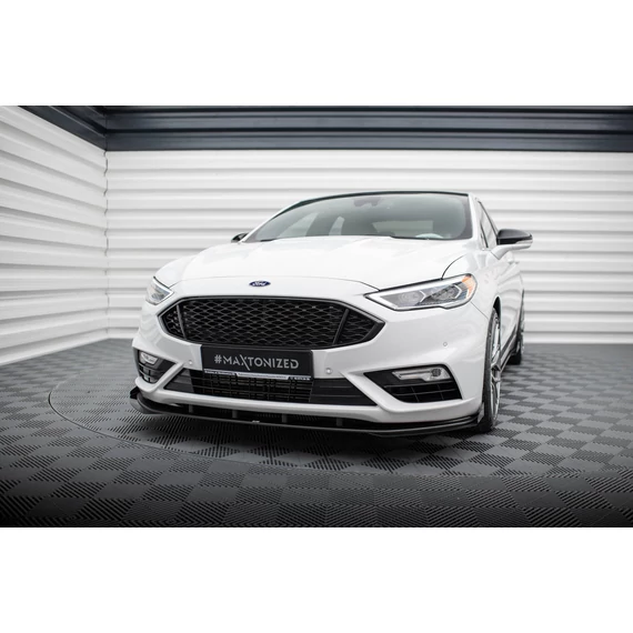 Street Pro Első Splitter + Flaps Ford Mondeo Sport Mk5 Facelift / Fusion Sport Mk2 Facelift