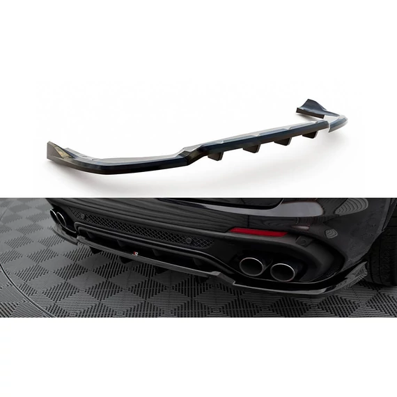 Központi Hátsó Splitter (with vertical bars) Alfa Romeo Stelvio Quadrifoglio Mk1