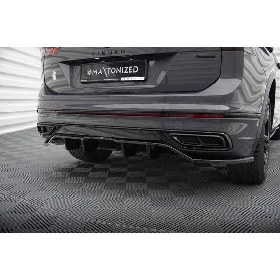Központi Hátsó Splitter (with vertical bars) Volkswagen Tiguan R-Line Mk2 Facelift