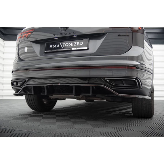 Központi Hátsó Splitter (with vertical bars) Volkswagen Tiguan R-Line Mk2 Facelift