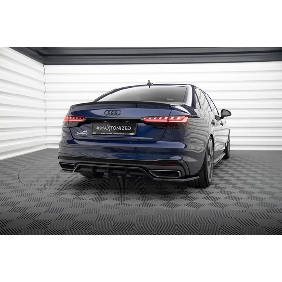 Központi Hátsó Splitter (with vertical bars) V.2 Audi A4 S-Line B9 Facelift
