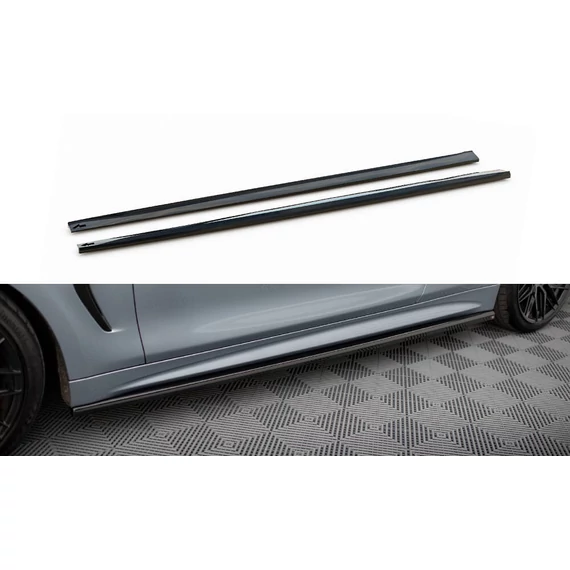 Oldalsó szoknyák Diffúzorok V.3 BMW 4 Coupe M-Pack F32