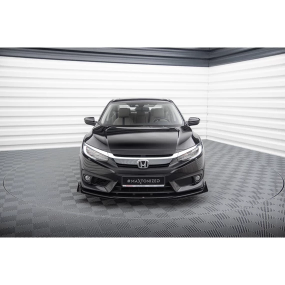 Street Pro Első Splitter + Flaps Honda Civic Mk10