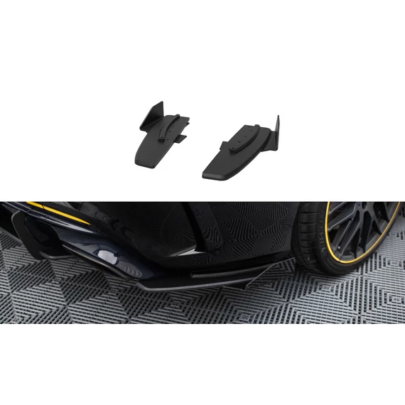Street Pro Hátsó Oldalsó Splitter + Flaps Mercedes-AMG CLA 45 C117 Facelift
