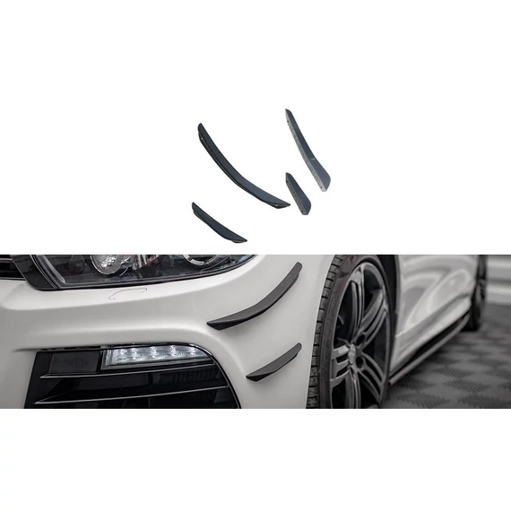 Front Bumper Wings (Canards) Volkswagen Scirocco R Mk3