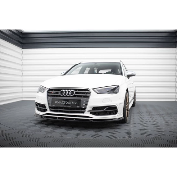 Első Splitter V.2 Audi S3 / A3 S-Line Sportback / Hatchback 8V