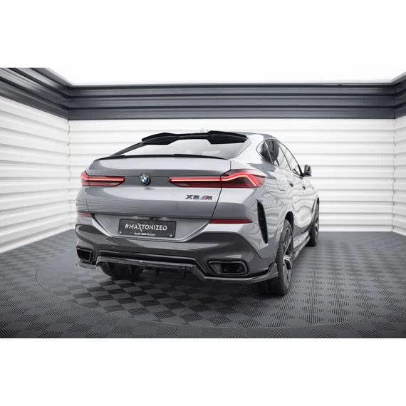 Központi Hátsó Splitter (with vertical bars) V.2 BMW X6 M-Pack G06 Facelift