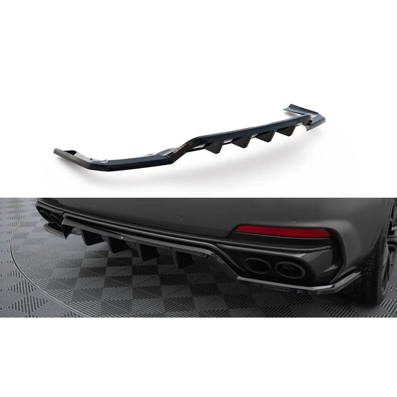 Központi Hátsó Splitter (with vertical bars) Maserati Levante Trofeo Mk1