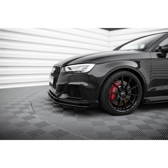 Street Pro Első Splitter V.1 + Flaps Audi RS3 Sedan 8V Facelift