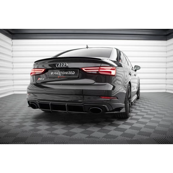 Street Pro Hátsó Oldalsó Splitter + Flaps Audi RS3 Sedan 8V Facelift