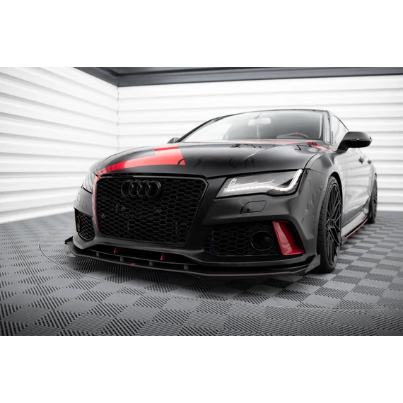 Street Pro Első Splitter + Flaps Audi A7 RS7 Look C7