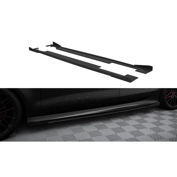 Street Pro Side Skirts Diffusers + Flaps Audi A7 RS7 Look C7