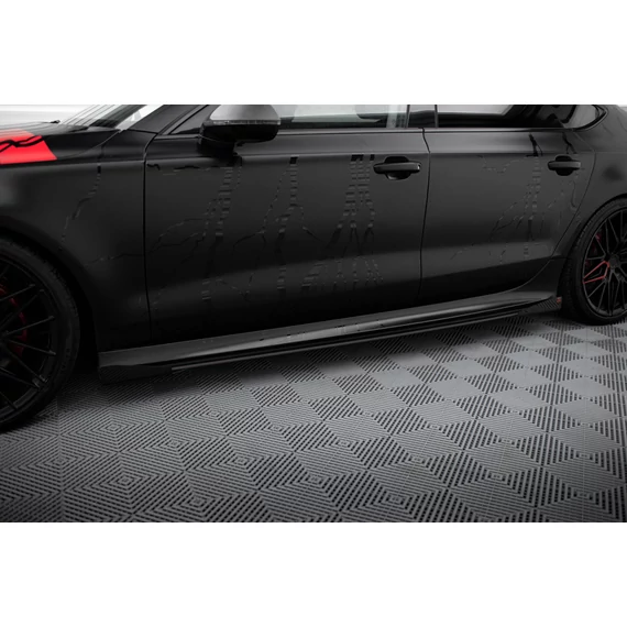 Street Pro Side Skirts Diffusers + Flaps Audi A7 RS7 Look C7