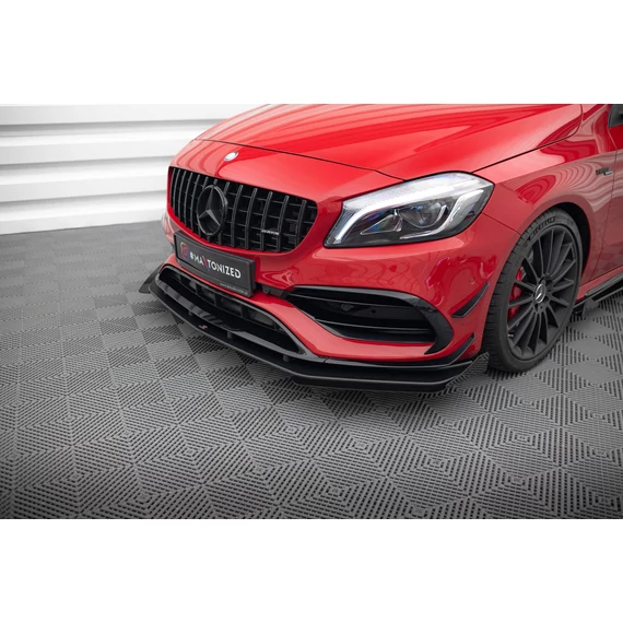 Street Pro Első Splitter + Flaps Mercedes-Benz A 45 AMG Aero W176 Facelift