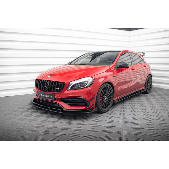 Street Pro Első Splitter + Flaps Mercedes-Benz A 45 AMG Aero W176 Facelift