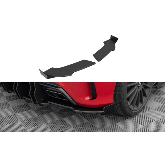 Street Pro Hátsó Oldalsó Splitter + Flaps Mercedes-Benz A 45 AMG W176 Facelift