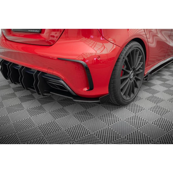 Street Pro Hátsó Oldalsó Splitter + Flaps Mercedes-Benz A 45 AMG W176 Facelift