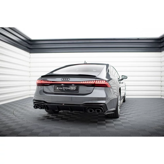 Hátsó Diffúzorok + Exhaust Ends Imitation Audi A7 C8 S-Line