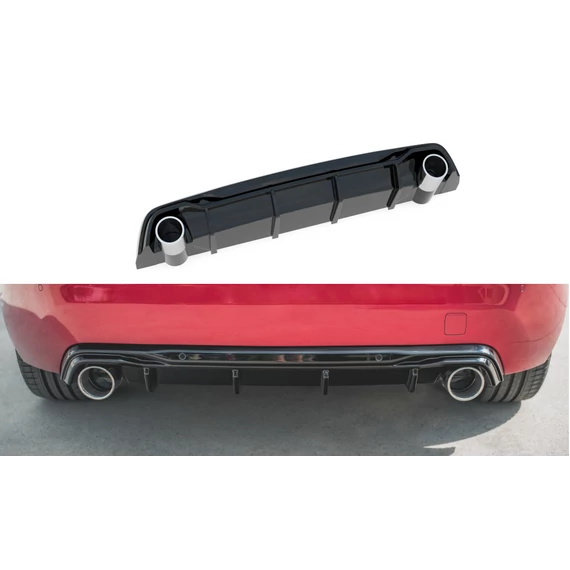 Hátsó Diffúzorok + Exhaust Ends Imitation Peugeot 308 GT Mk2 Facelift
