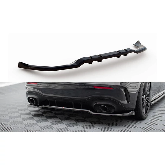 Központi Hátsó Splitter (with vertical bars) Mercedes-AMG A35 Hatchback W177