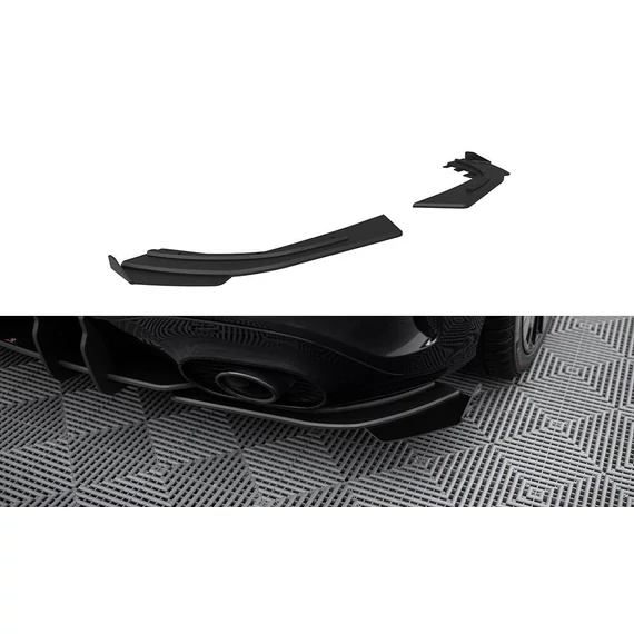 Street Pro Hátsó Oldalsó Splitter + Flaps Mercedes-AMG A35 Hatchback W177