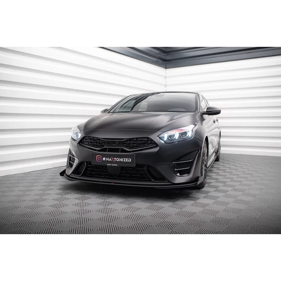 Street Pro Első Splitter + Flaps Kia Proceed / Ceed GT Mk1 Facelift / Mk3 Facelift