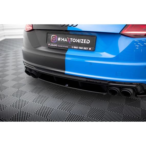 Központi Hátsó Splitter for Audi TT S 8S Facelift
