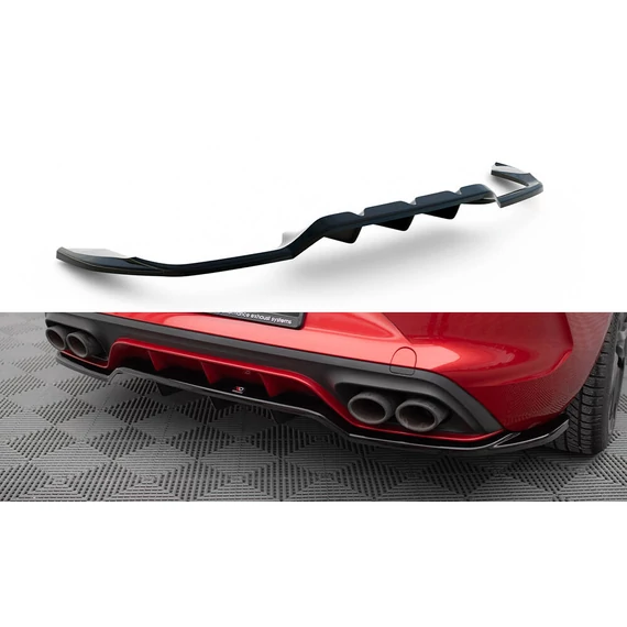 Központi Hátsó Splitter (with vertical bars) Cupra Leon Hatchback Mk1