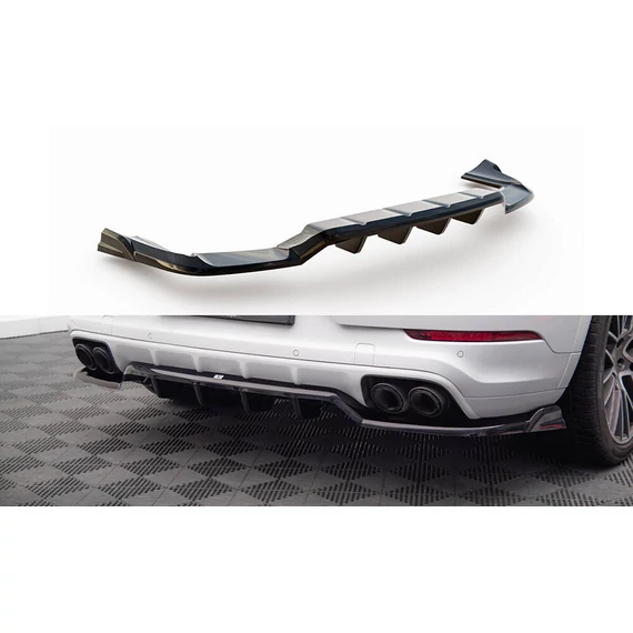Központi Hátsó Splitter (with vertical bars) Porsche Cayenne Coupe Mk3