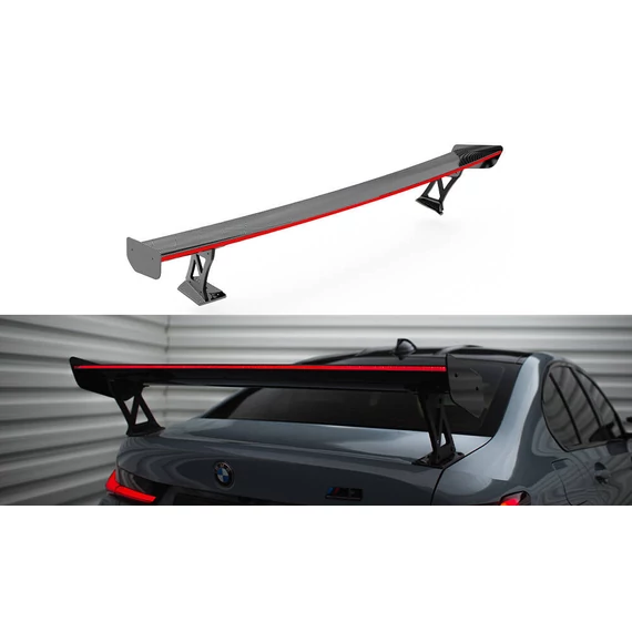 Carbon Spoiler With External Brackets Uprights + LED BMW M3 G80 / M340i G20 / 3 M-Pack G20 / 3 Standard G20