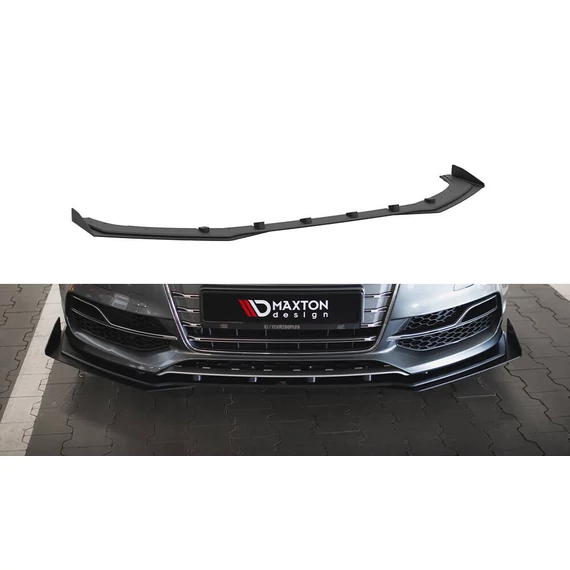 Street Pro Első Splitter + Flaps Audi S3 / A3 S-Line Sedan 8V