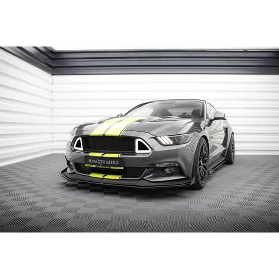 Street Pro Első Splitter + Flaps Ford Mustang GT Mk6